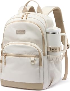 LOVEVOOK Travel Laptop Backpack, Waterproof Carry On Backpack for Women Men, 17.3 Inch Computer Bag, Large College School Bookbag with Luggage Sleeve, Chest Strap & Water Bottle Pocket