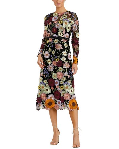 Mac Duggal High Neck Floral Embellished Dress Women's