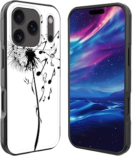 Magnetic for iPhone 17 Pro Max Case,[Compatible with MagSafe][Military Grade Shockproof] Heavy Duty Tough Rugged Cover for iPhone 17 Pro Max 6.9 inch 2025,Dandelion Music Note