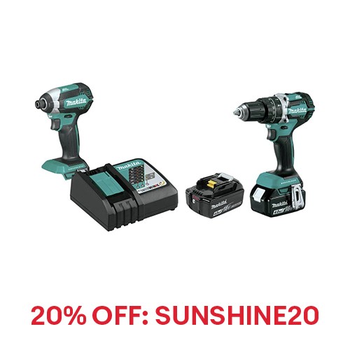 Makita XT269MR 18V Hammer Drill Driver & Impact Driver Kit Certified Refurbished