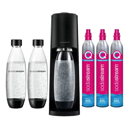 Maquina De Soda Megapack Sodastream Rendimiento Terra Negro