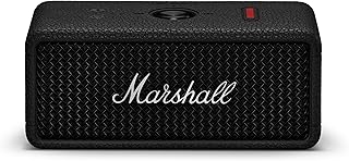 Marshall Emberton III Portable Bluetooth Speaker - Rugged Waterproof/Dust-Proof Design | Loud Stereo Sound, Deep Bass | Compact and Wireless for Travel and Outdoors - Black and Silver