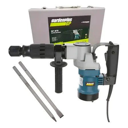 Martillo Demoledor 900w 8,5j Sds Max + Cinceles + Maletin Naranja