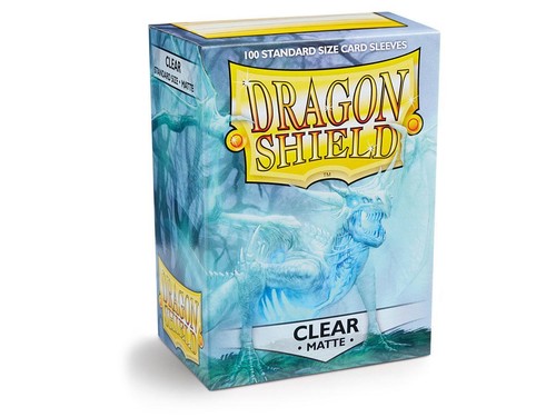 Matte Clear 100 ct Dragon Shield Sleeves Standard Size