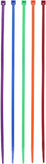Mayhew Tools MB11SCLRC Nylon Cable Ties, 11" 50 lbs. Tensile Strength, 100-Pack, Assorted Colors