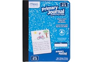 Mead Primary Journal Creative Story Tablet Composition Notebook, 7.5" x 9.75", Grades K-2, 100 Sheets, Blue (09554)