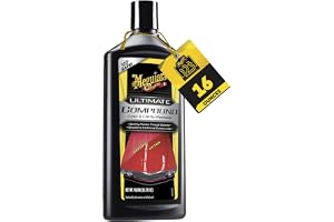 Meguiar's Ultimate Compound - Pro-Grade Car Scratch Remover, Paint Correction Compound that Removes Defects While Adding Gloss and Shine, Single Stage and Clear Coat Scratch Remove, 15.2 Oz