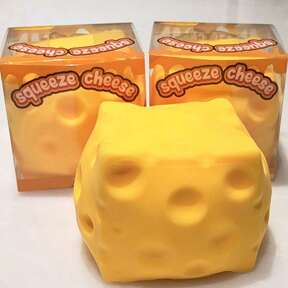 Melojoy Super Big Cheese Squishy Simulation Oversized Cheese Squishy Stress Relief Squishy Slow Rebound Moldable Creative Tofu Ball Hand Pinch Vent Ball-Perfect Gift-Birthday Gift-Ideal Gift-Surprise Gift-Holiday Gift-Seasonal Gift  15% OFF