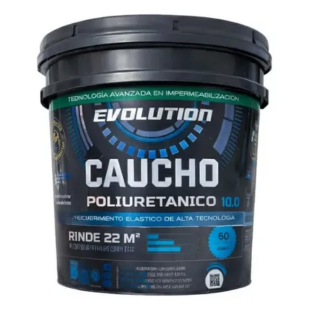 Membrana Liquida Caucho Poliuret&aacute;nico Evolution 20lt Gris Mate