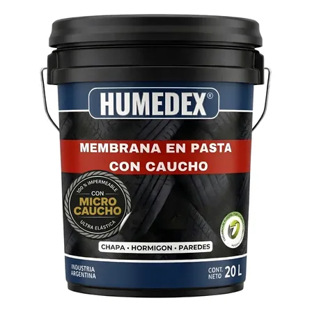 Membrana Liquida Pasta Caucho Impermeabilizante Techos 20l Gris Mate