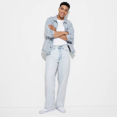 Men Baggy Fit Straight Jeans - Original Use