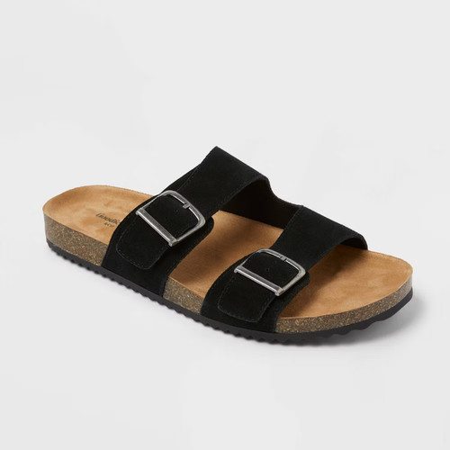 Men Saul Suede Two Band Sandals - Goodfellow & Co
