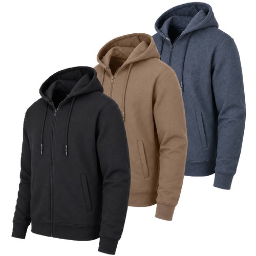 Mens Fleece Zipper & Pullover Hoodie Jacket Sweatshirt Gym Activewear (S-5XL)