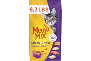Meow Mix Original Choice Dry Cat Food, 6.3 Pound Bag