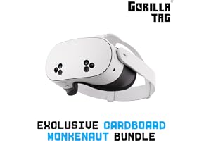 Meta Quest 3S 128GB | VR Without Wires &mdash; Gorilla Tag Cardboard Monkenaut Bundle &mdash; Amazon Exclusive &mdash;Access to 100+ Games with a 3-Month Trial of Meta Horizon+ Included