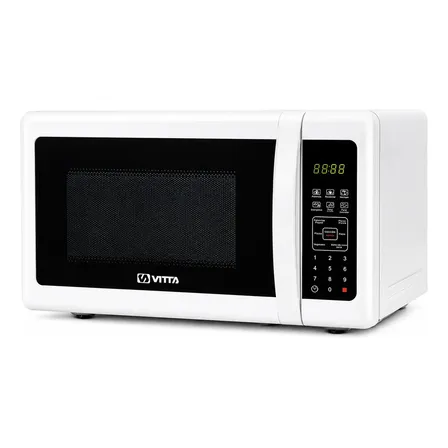 Microondas Vitta 23L 1000W Blanco Panel Digital 6 Modos Cocci&oacute;n
