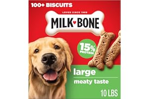Milk-Bone Crunchy Large Dog Treats, 10 Lb. Box, Original Beef Flavor