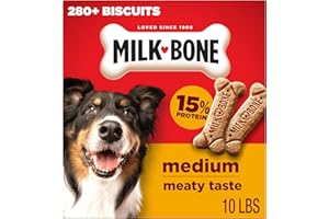 Milk-Bone Crunchy Medium Dog Treats, 10 Lb. Box, Original Beef Flavor