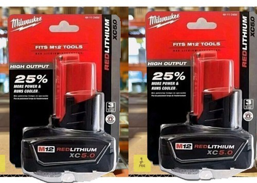 Milwaukee M12 REDLITHIUM  XC5.0 12V Li-Ion 5.0Ah Battery 48-11-2450