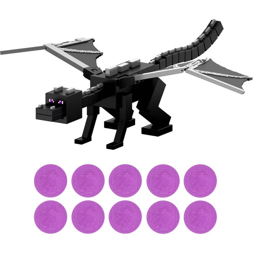 Minecraft Dragon&rsquo;s Breath Attack Ender Dragon Action Figure with 10 Discs 20"