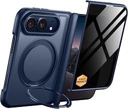 MOBOSI for iPhone Duo Case with 360 Magnetic Ring Stand,Blue