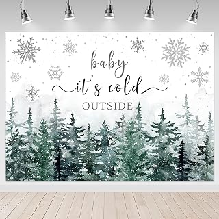 Mocsicka Baby It's Cold Outside Backdrop 7x5ft