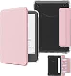 MoKo Detachable Magnetic Case for 6" Kindle 11th 2024/2022, Pink