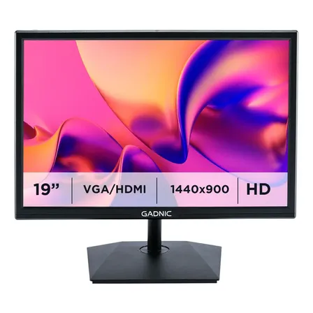 Monitor Gadnic Led 19'' Full Hd 75hz Hdmi Vga