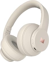 Monster Mission 100 Bluetooth Headphones, On Ear Headphones with Bluetooth 5.4, Crystal Clear Call, 40H Playtime,Immersive Bass, Comfortable Fit Wireless Headset for Travel Work Home (Beige)