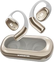 Monster Open Ear AC311 Wireless Earbuds, Bluetooth 5.4 Open Ear Headphones, Up to 30 Hours Playtime Bluetooth Ear Earphones with Stereo Sound, Touch Control and IPX5 Waterproof Open Earbuds