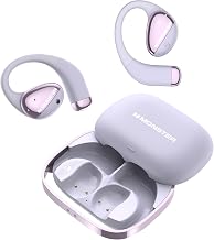 Monster Open Ear AC520 Open Ear Headphones, Wireless Earbuds（Purple）