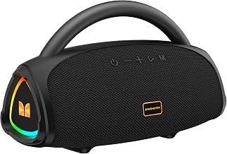 Monster Prism Pro Portable Bluetooth Speaker 60W TWS RGB Outdoor | Portable wireless speaker with Bluetooth 6.0, 24H battery, USB/TF/AUX input, IPX waterproof for beach camping travel