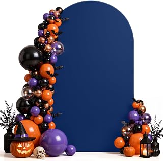 Moosfor 6.6FT Arch Backdrop Cover, Double-Sided Fitted Backdrop Stand Cover