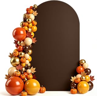 Moosfor 7.2FT Arch Backdrop Cover, Double-Sided Fitted Backdrop Stand Cover