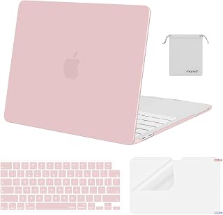MOSISO Compatible with MacBook Neo Case 13 inch 2026 Release Model A3404 with A18 Pro Chip, 4 in 1 Kit Precision Fit Crack & Scratch Resistant Protective Hard Shell Case Cover, Baby Pink