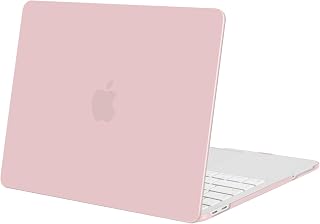 MOSISO Cover Compatible with MacBook Neo Case 13 inch 2026 Release Model A3404 with A18 Pro Chip, Scratch-Resistant Ultra-Thin Protective Hard Shell Case, Baby Pink