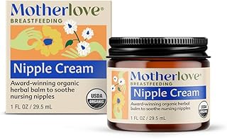 Motherlove Nipple Cream (1 oz) Organic Lanolin-Free Nipple Cream for Breastfeeding&mdash;Benefits Nursing & Pumping Moms