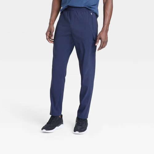All In Motion Men DWR Water Resistant Cargo Pants Midweight Loose Fit