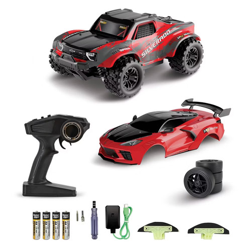 Motor Dayz Elite 1:14 High Performance RC 4x4 Chevy Silverado and Corvette