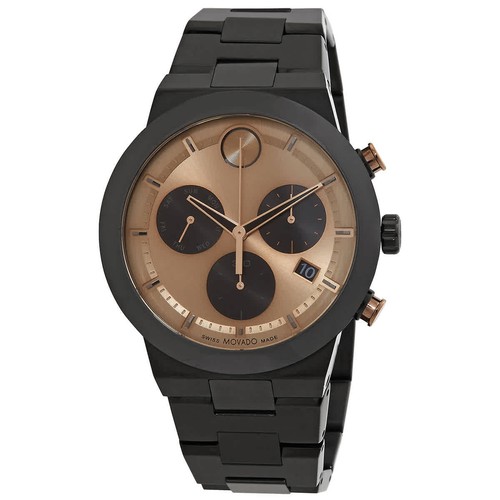 Movado Bold Fusion Chronograph Quartz Bronze Dial Men's Watch 3600897