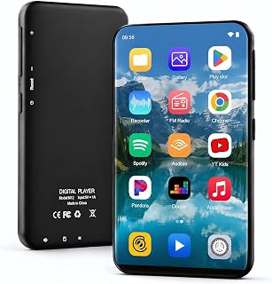MP3 Player with Bluetooth and WiFi, 3GB RAM+32GB ROM Portable Music Player, Hi-Res Lossless Audio MP4 Player, 4.02 Inch HD Touchscreen, Supports Spotify, Amazon Music, Audible