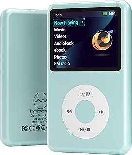 Mp3 Player with Bluetooth Y1 Portable Music Digital Players Supports Playlist Audiobook Video Nice Gadget for Kids Orange