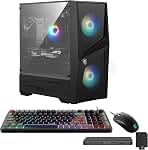 MSI Codex R2 AI Gaming Desktop, Intel 20-Core Ultra 7 265F, NVIDIA GeForce RTX 5070 12GB GDDR7, 16GB DDR5, 2TB Storage (1TB SSD+1TB Docking Station), Wi-Fi 6E, Wire Keyboard & Mouse, Win 11 Pro, Black