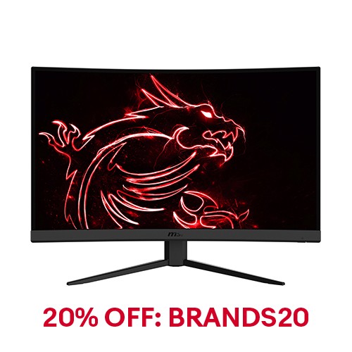MSI Optix G32C4W 31.5" FHD Curved Gaming Monitor, 165Hz, 1ms, 3000:1, Wide View