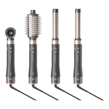 Multi Styler Gama Italy Uniq Aura 4 En 1 Seca, Modela, Alisa, Riza Y Da Volumen 1500w - Negro
