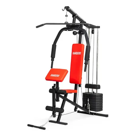 Multigimnasio Multigym Randers Arg-63120 Reforzado 45 Kg Color de la estructura Negro