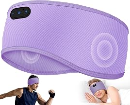 MUSICOZY Sleep Headphones Bamboo Bluetooth Headband for Side Sleepers | Sleeping Headbands Wireless Sports Earphones Sweat Resistant Earbuds for Workout Running Cool Gadgets Unique Gifts for Women