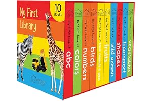 My First Library: Boxset of 10 Board Books for Kids