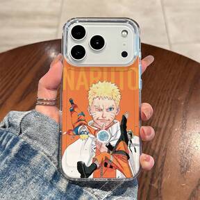 Naruto Uzumaki Seventh Hokage Rasengan Character Print With Big NARUTO Letter & Kurama Seal Logo Phone Case Compatible With Iphone  Pro/ Pro Max/17/17 Pro/17 Pro Max/17 Air/16/15/14/13/12/11/X Series Iphone  Pro Max Case Iphone  Pro Case Iphone 17 Case Th