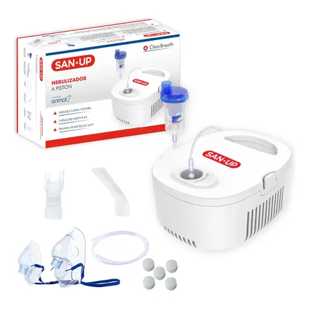 Nebulizador a Pist&oacute;n San-Up ClearBreath SU-NEP603 8ml con Accesorios (Certificado por la ANMAT)